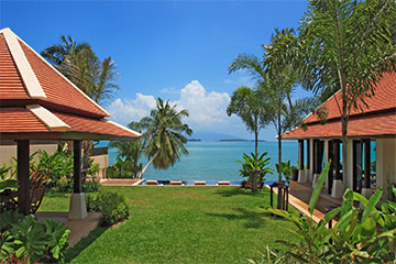 Samui Holiday Homes presents beach front villa rental at Bacaya, Koh Samui, Thailand