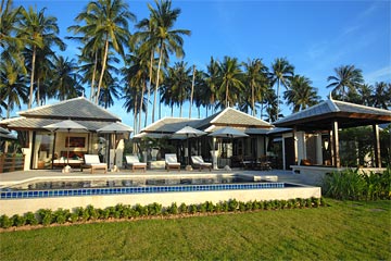 Samui Holiday Homes presents private beach house for rent at Villa Champagne, Koh Samui, Thailand