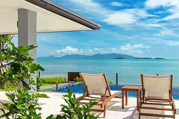 Samui Holiday Homes presents beach front villa rental at Baan Dalah, Koh Samui, Thailand