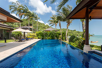 Samui Holiday Homes presents private beach house rental at Dhevatara Residence Baan Leelawadee, Koh Samui, Thailand